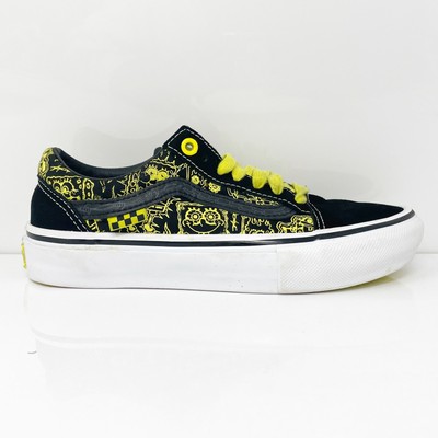 

Vans Mens Off The Wall 500714 Черная повседневная обувь Кроссовки Размер 4, Черный, Off The Wall