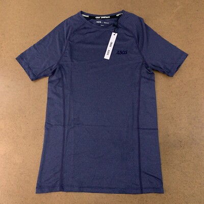 ASOS 4505 Men's Size Small Navy Marl Icon Muscle Training Quick Dry T-Shirt NWT
