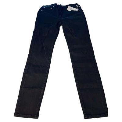 Edwin Pixie Jeans Size 28 9'' Mid Rise Skinny Jeans Black NWT