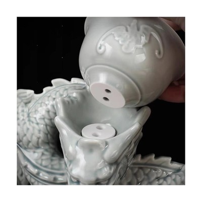 Scizorito Chinese Gongfu Tea Set Gift Box, Pure Hand Firing, Chinese Dragon S...