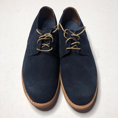 Allen Edmonds Boone Blue Suede Oxfords 