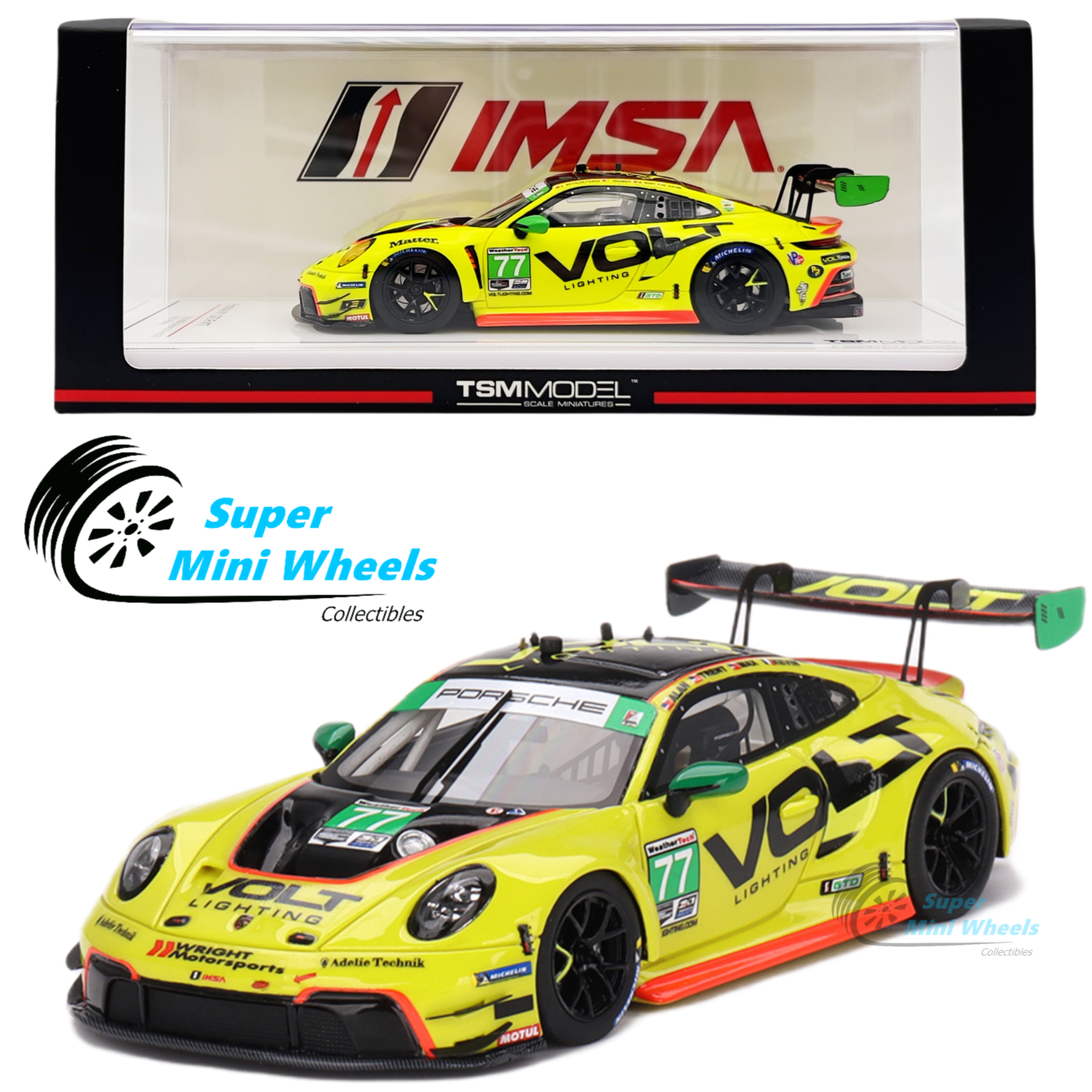 ミニカー PORSCHE 911 AT DAYTONA 1/43 1:43 Spark Porsche 911 Carrera RSR Winner Daytona 1977 Racon