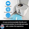 4 Pack Reusable Litter Box Liners A Compatible with Modkat Flip Litter Box, Durable Liners for Type A with Carrying Handles, Waterproof and Scratch-Resistant Cat Box Liners