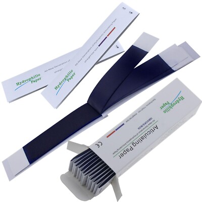 Dental Articulating Papers Double Sided Strips Red/Blue Thin/Think Bite Paper