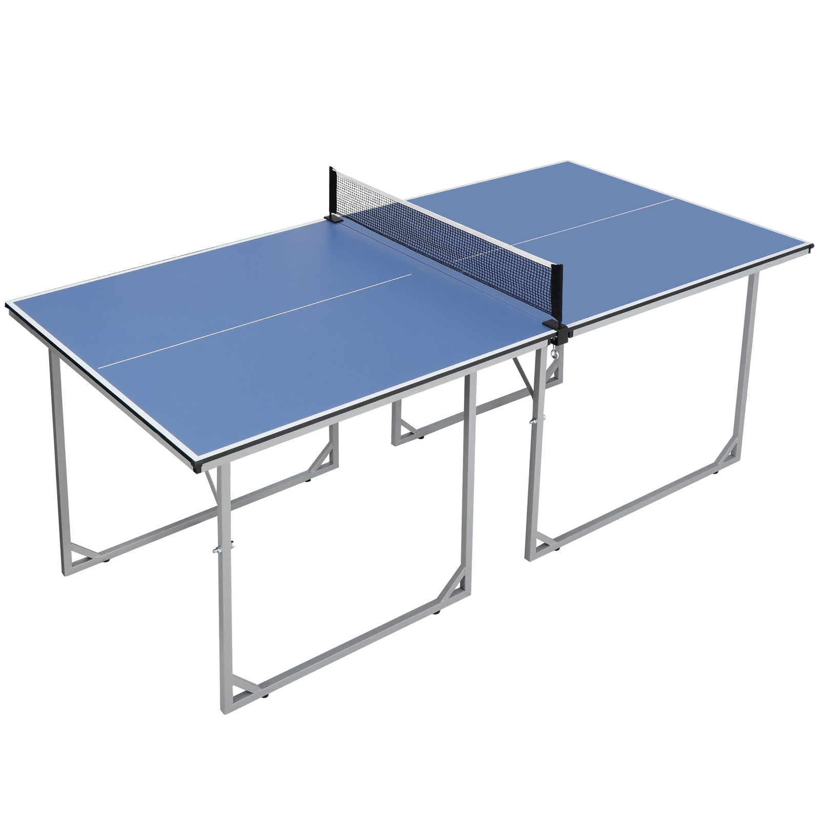ZENY Indoor/Outdoor Table Tennis Table with Net Foldable