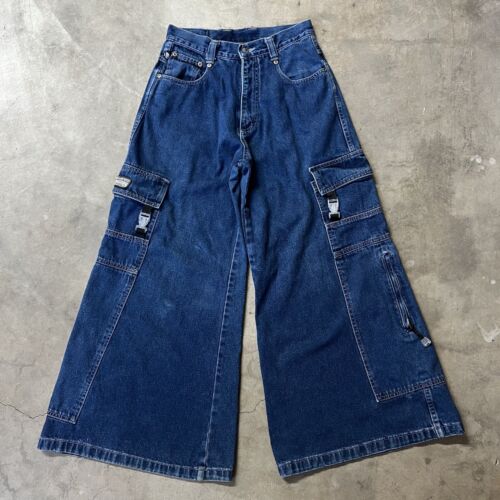 Vintage 90's KikWear Hydro BAGGY Cyber Grunge Jnco Wide-Leg Vintage 90's KikWear Hydro BAGGY Cyber Grunge Jnco Wide-Leg