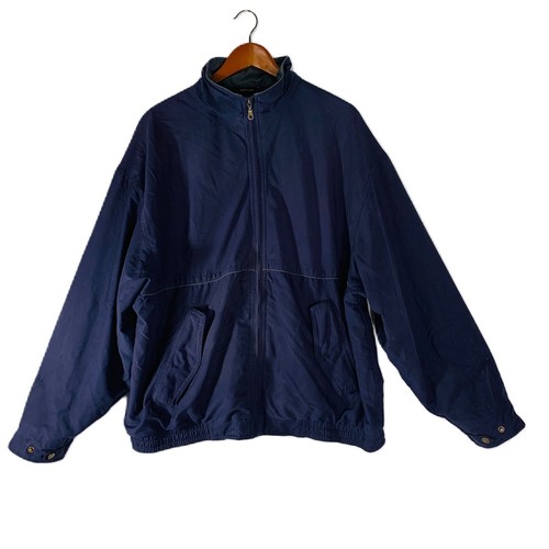 Sun Mountain Jacket Men Size XL Navy Full Zip Gore-Tex Outdoor Pockets Golf VTG