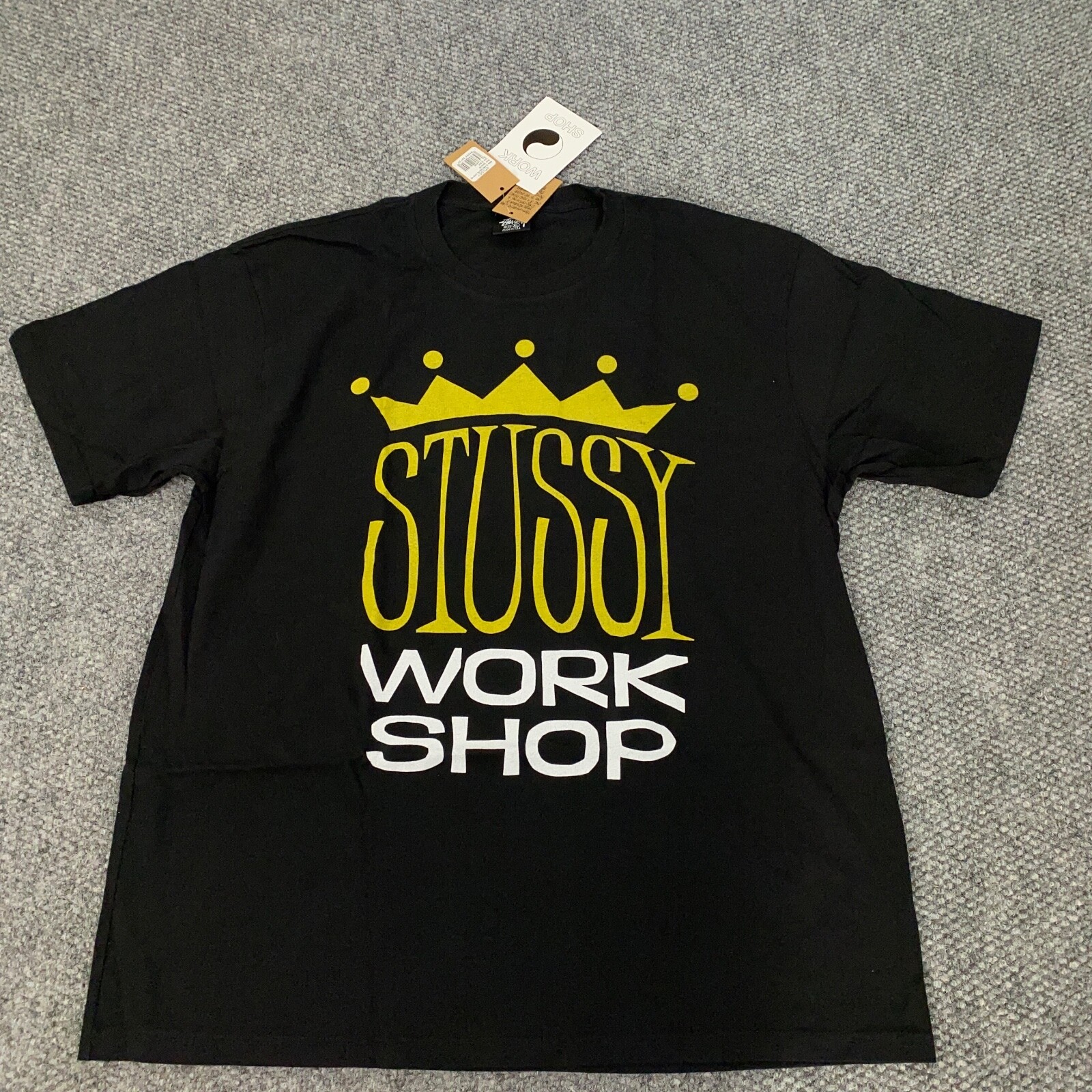 Stussy X Our Legacy King Size Tee Mens Shirt XL Black Work Stussy X Our Legacy King Size Tee Mens Shirt XL Black Work