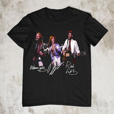 Bee Gees Band Word Tour Signature short sleeve T shirt Size S-5XL- Free Shipping