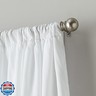 Curtainworks Flounced Ruffle Rod Pocket one Curtain Panel, 63 in, White