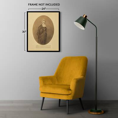 1859 American Abolitionist John Brown Portrait Photo Print Wall Art Poster