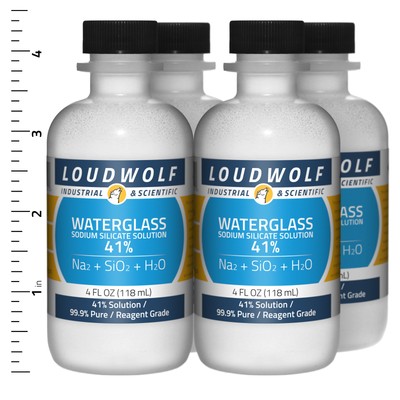 Sodium Silicate 1 lb Total (4 Bottles) Reagent Grade 41% Solution USA SELLER