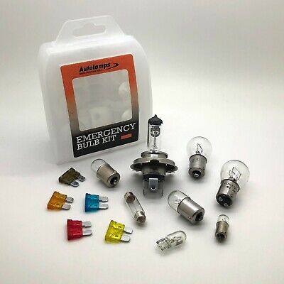 30pc Travel Emergency Spare Bulb Fuse Kit Box VW Polo 1994-2018