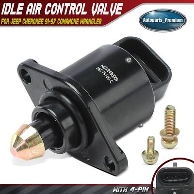 Idle Air Control Valve for Jeep Cherokee Wrangler 1991-1995 1997 Comanche 4-Pin