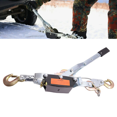 5 Ton Extra Heavy Duty Come Along Power Cable Puller with 3 Hooks 2 Gears