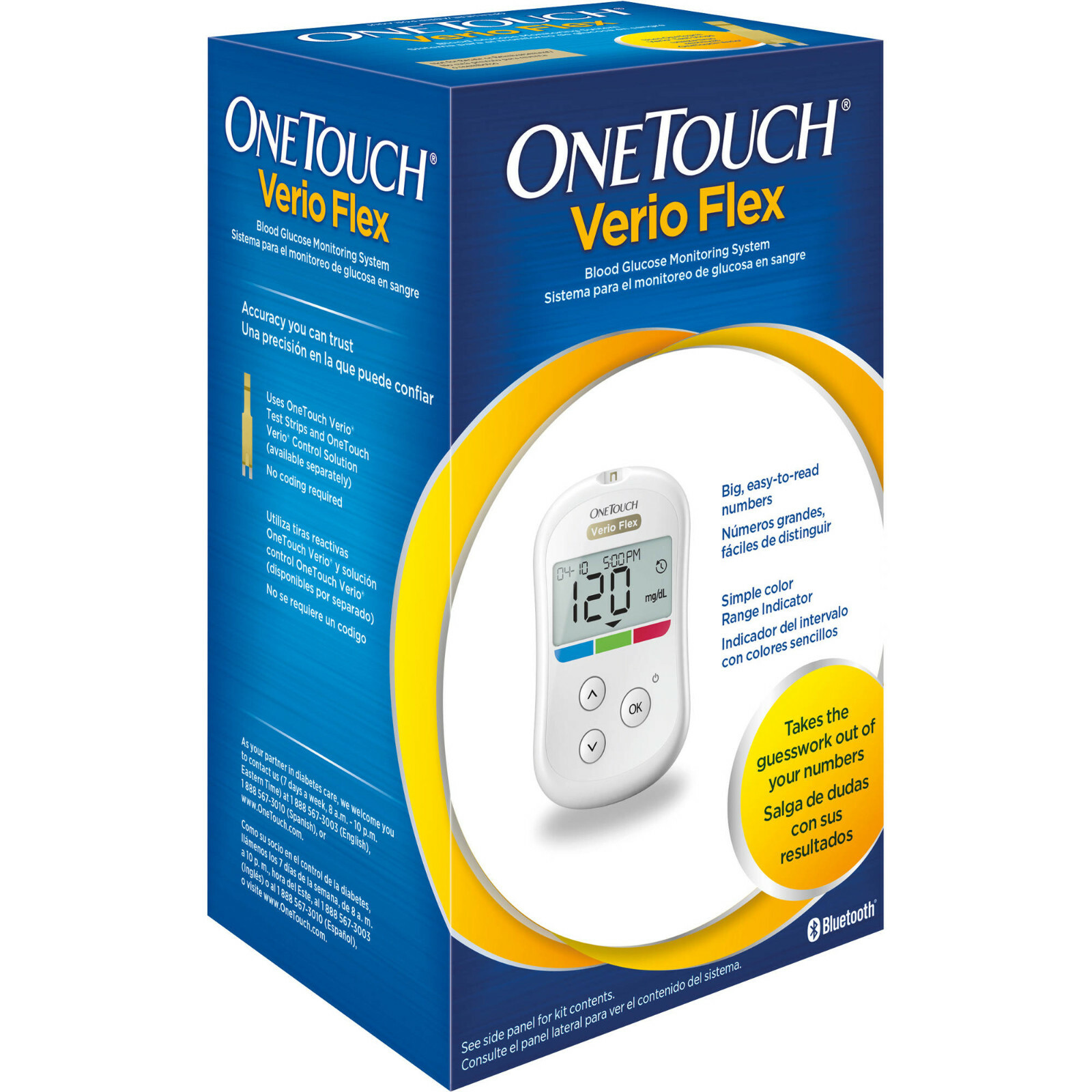 OneTouch Verio Flex Blood Glucose Monitoring System w/ lansing & lancets