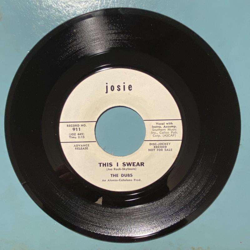 HEAR! EX RARE DOO WOP SOUL 45 Dubs Wisdom Of A Fool JOSIE WLP