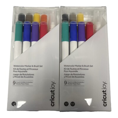 Cricut Watercolor Marker & Brush Set 2009978 LOT OF 2 New SEALED FREE SHIPPING