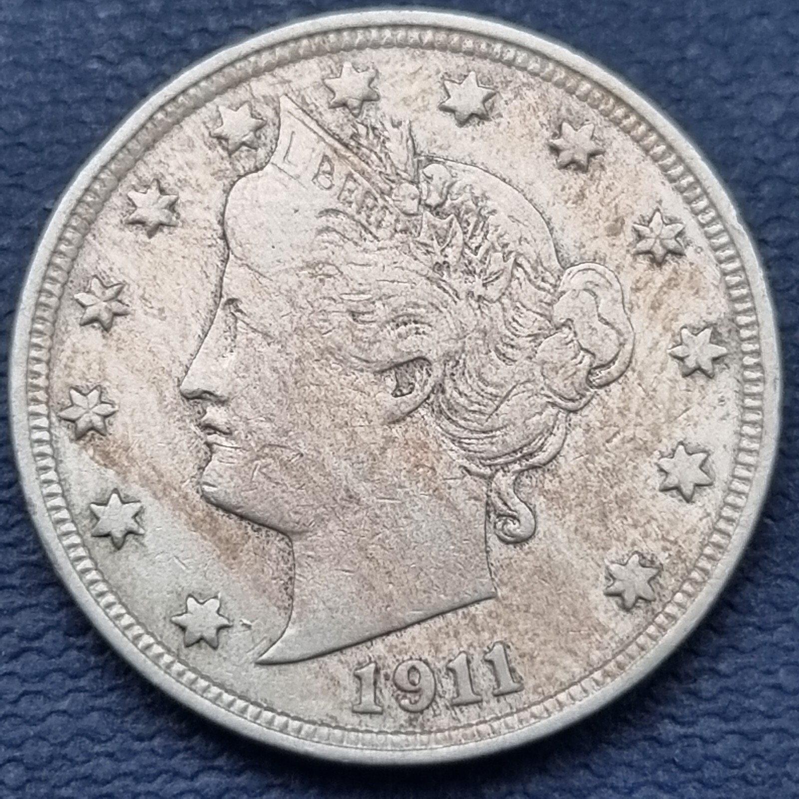 1911 Liberty Head Nickel 5c Better Grade VF - XF #58680 | eBay