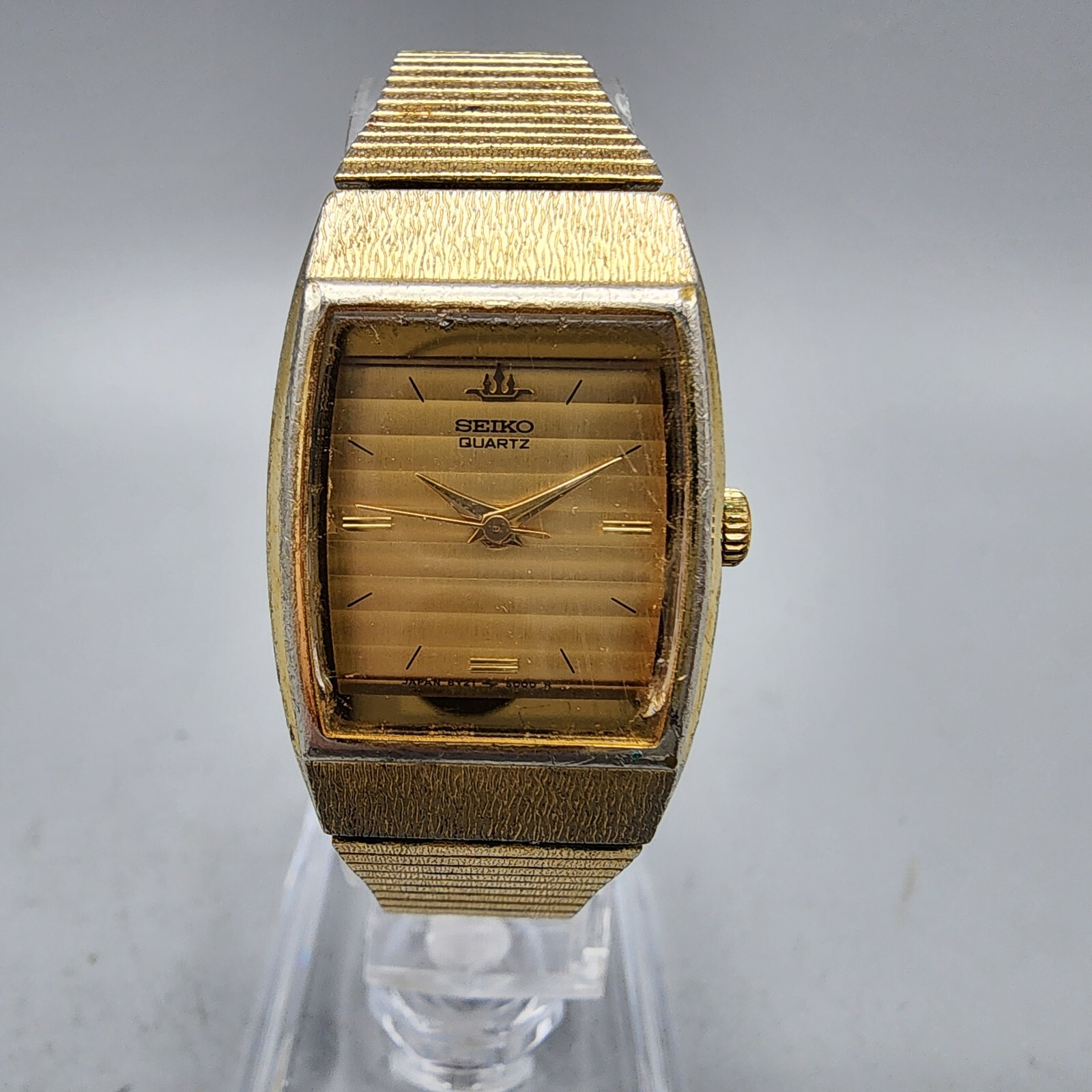 VTG Seiko Watch Women 20mm Gold Dial Gold Tone 8Y21-5000 VTG Seiko Watch Women 20mm Gold Dial Gold Tone 8Y21-5000