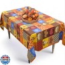 bnhjsdw Thanksgiving Turkey Tablecloth Waterproof Fall Pumpkin Table Cloth for Fall Harvest Thanksgiving Home Decoration - 60