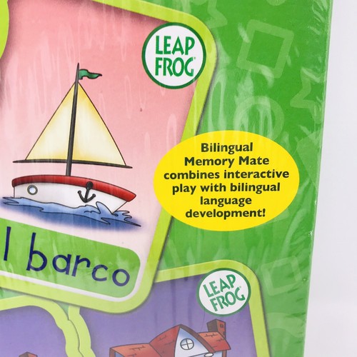??NEW LeapFrog Memory Mate Bilingual English Spanish Matching Card Words Game