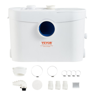 High-Performance Macerator Pump - 700W, 9600 L/h, 32.8 ft/10 m Head - Ideal for 