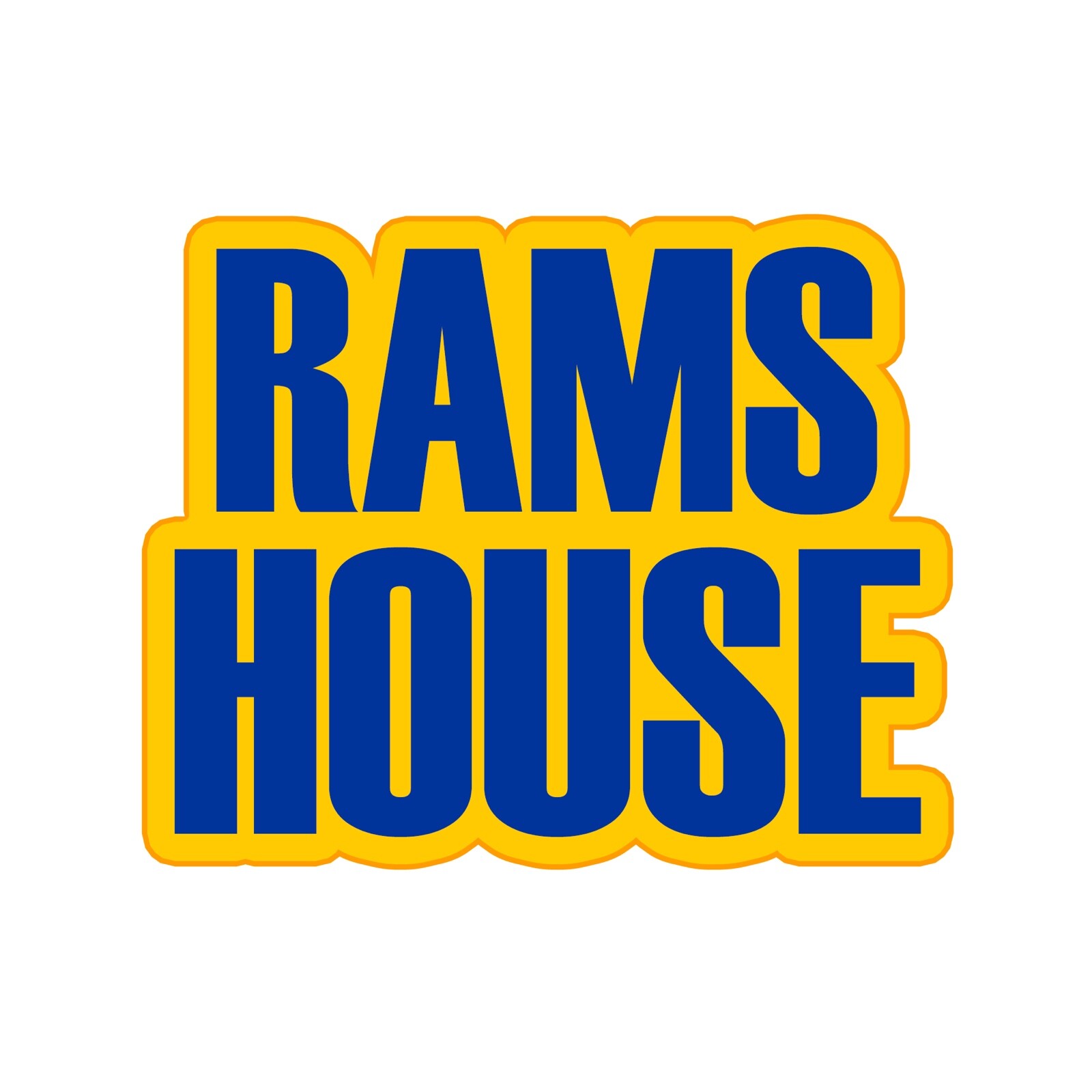 RAMS HOUSE Los Angeles Rams Sticker Logo Vinyl Decal Football Car Wall ...
