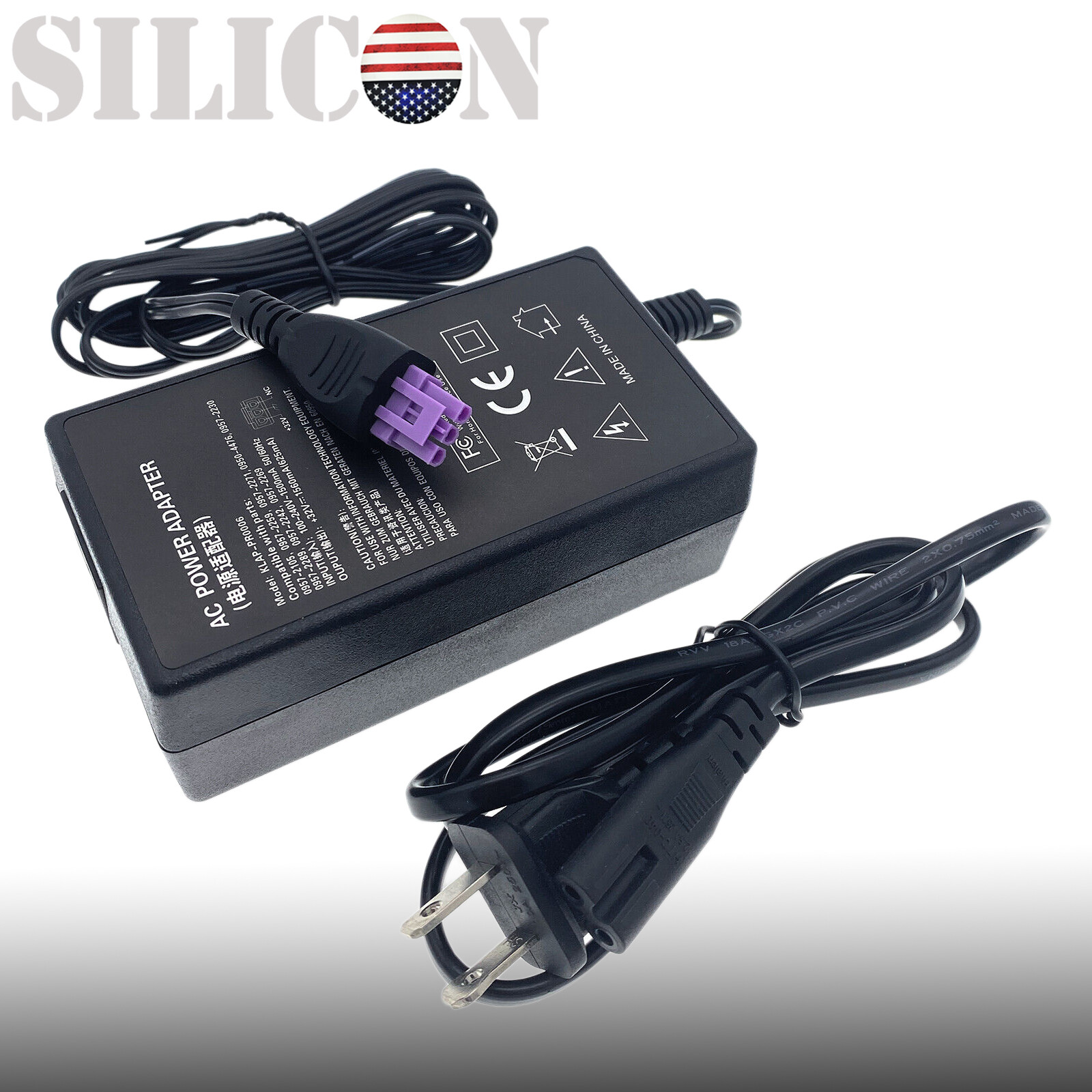 For Hp Photosmart C6175 C6183 C6188 D7100 D7160 0957-2259 Power Cord