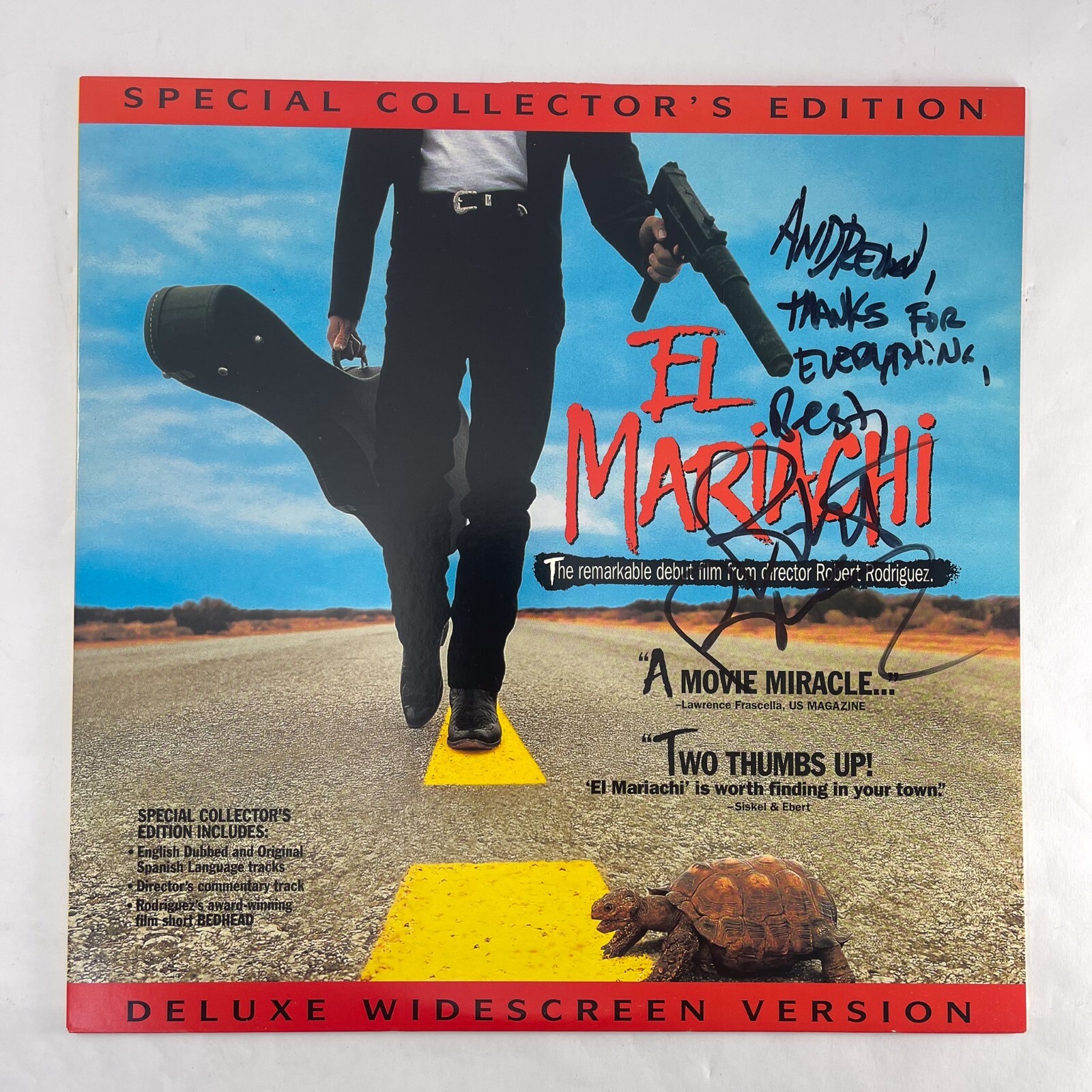 Robert Rodriguez 'El Mariachi' Director Signed Autograph
