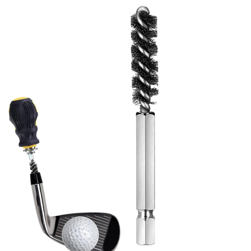 Clubs Head Hosel Brush Golf Club Brush Wire Brush Cleaning Tool Silver