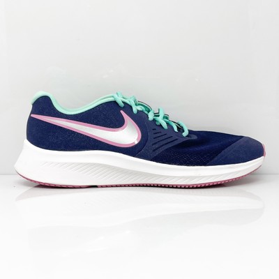 

Nike Girls Star Runner 2 CU4644-500 Синие кроссовки для бега, размер 7 лет, Синий, Star Runner 2