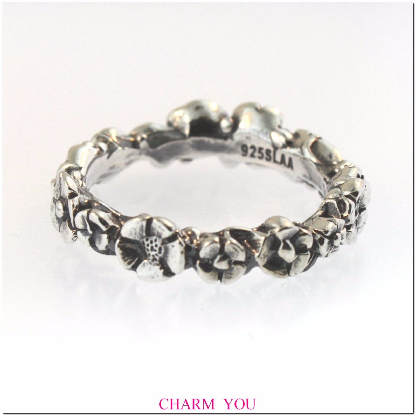 AUTHENTIC TROLLBEADS BABY'S BREATH STERLING SILVER RING | eBay