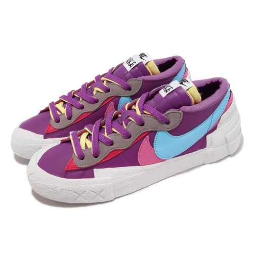 

Мужская повседневная обувь унисекс Nike x Sacai x KAWS Blazer Low Purple Dusk DM7901-500, Фиолетовый, Blazer Low / Sacai / Kaws