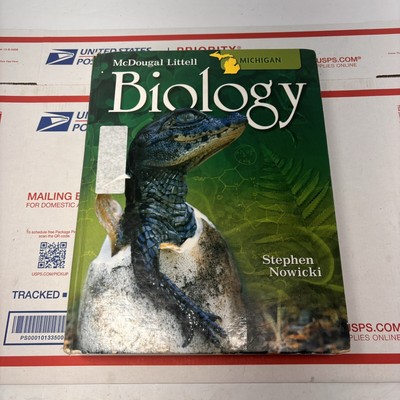 McDougal Littell Biology learning Book Michigan: Student Edition Grades 9-12
