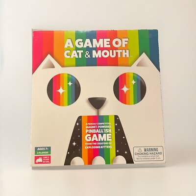 Genuine A Game Of Cat And Mouth by Exploding Kittens Magnet Powered Pinball Game