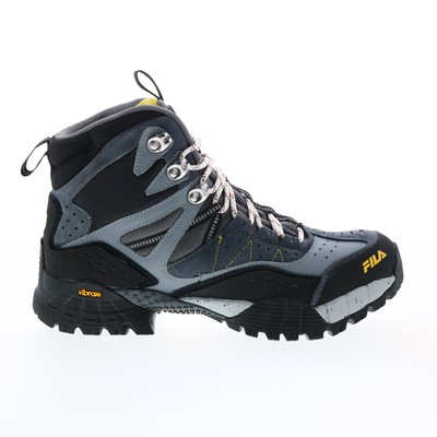 

Мужские серые кожаные походные ботинки Fila Armada 1JM01688-055 на шнуровке 7.5, Серый, Fila Armada