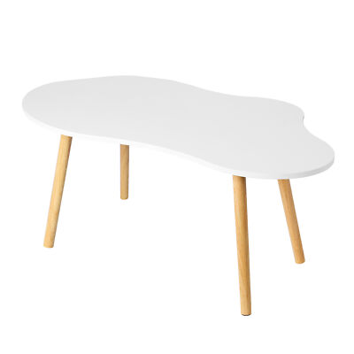 Mid Century Modern Tea Table, Living Room Minimalist Display with Cloud Shape