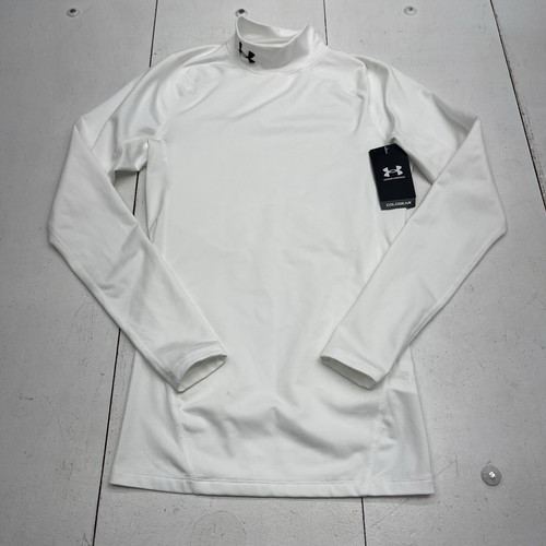 ★【使用１回】Under Armour ストレートロング Lサイズ ホワイト Under Armour White Cool Gear Compression Mock Neck Long