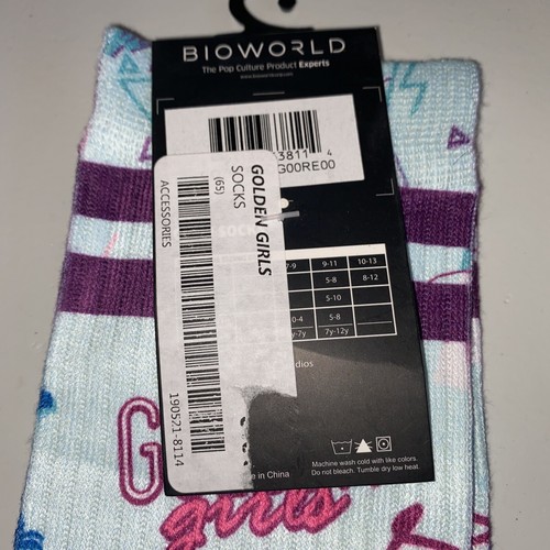 New Mens GOLDEN GIRLS Novelty Crew Socks ROSE, DOROTHY, SOPHIA & BLANCHE 10-13
