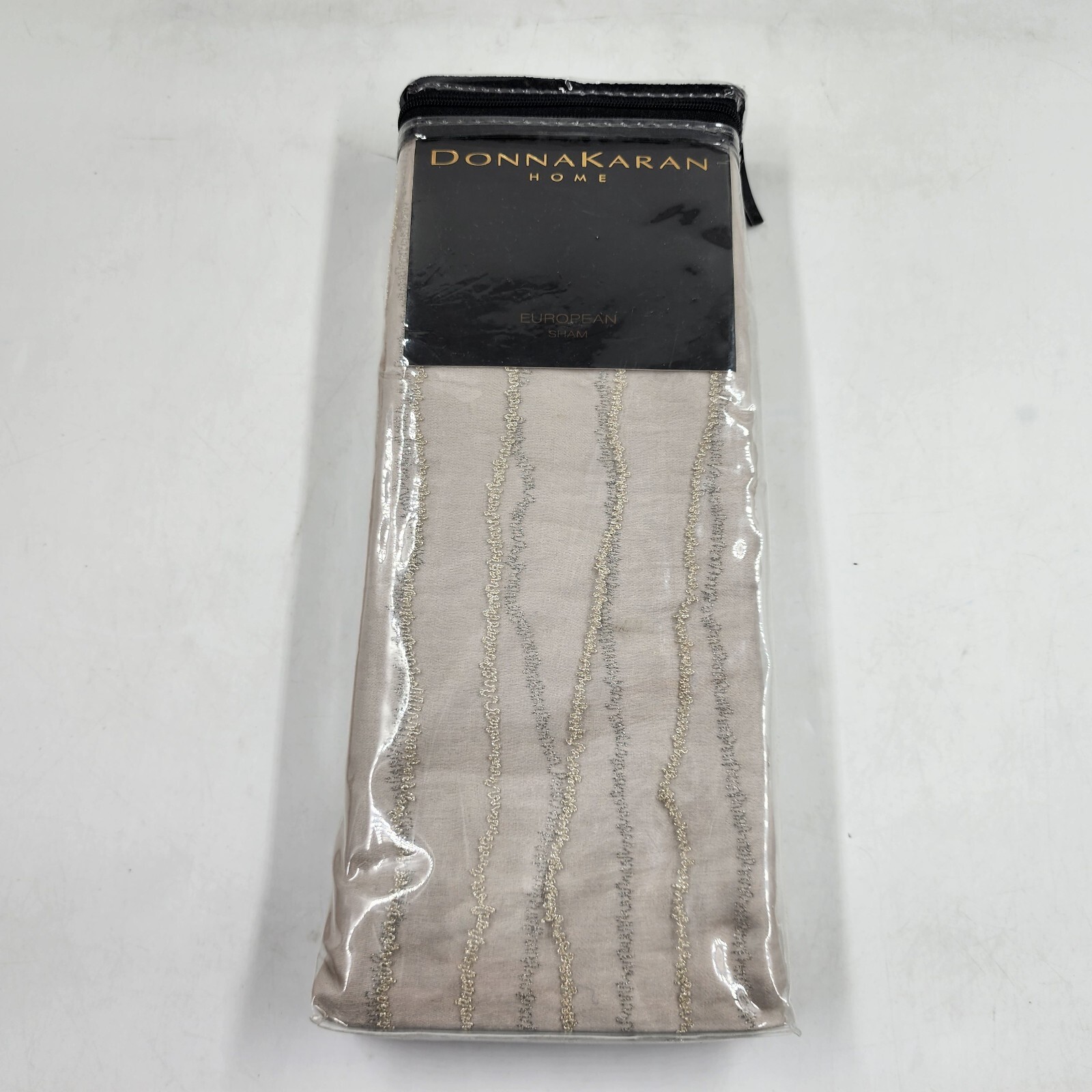 Donna Karan Collection Luna Euro Pillow Sham 26in x 26in Platinum + - Picture 2 of 13
