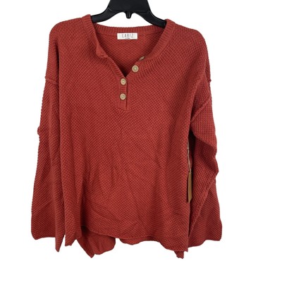 Labiz Los Angeles Women Long Sleeve Pullover Knit Sweater  Size S