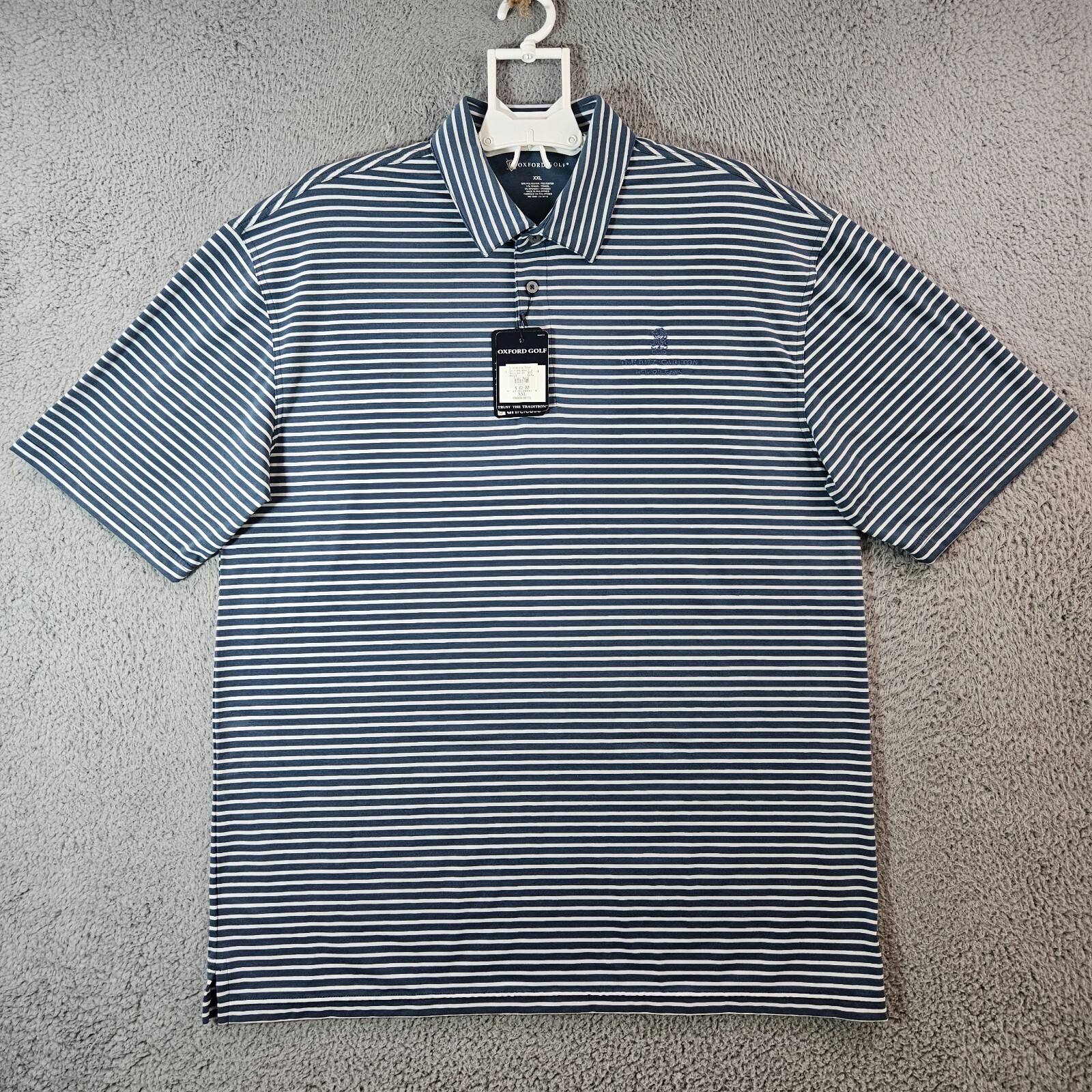 $82 NWT - Oxford Golf Polo Shirt Men XXL Short Sleeve Orion
