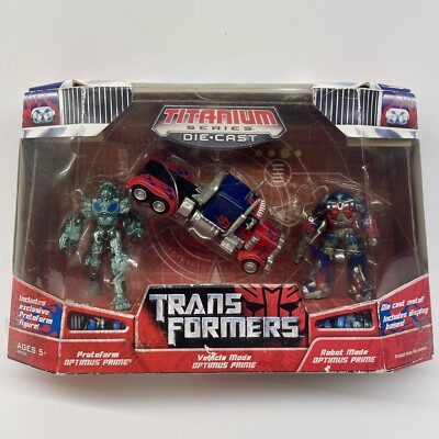 Titanium Series Transformers 3: 3 Inch Optimus Prime Metal Robot Masters NEW