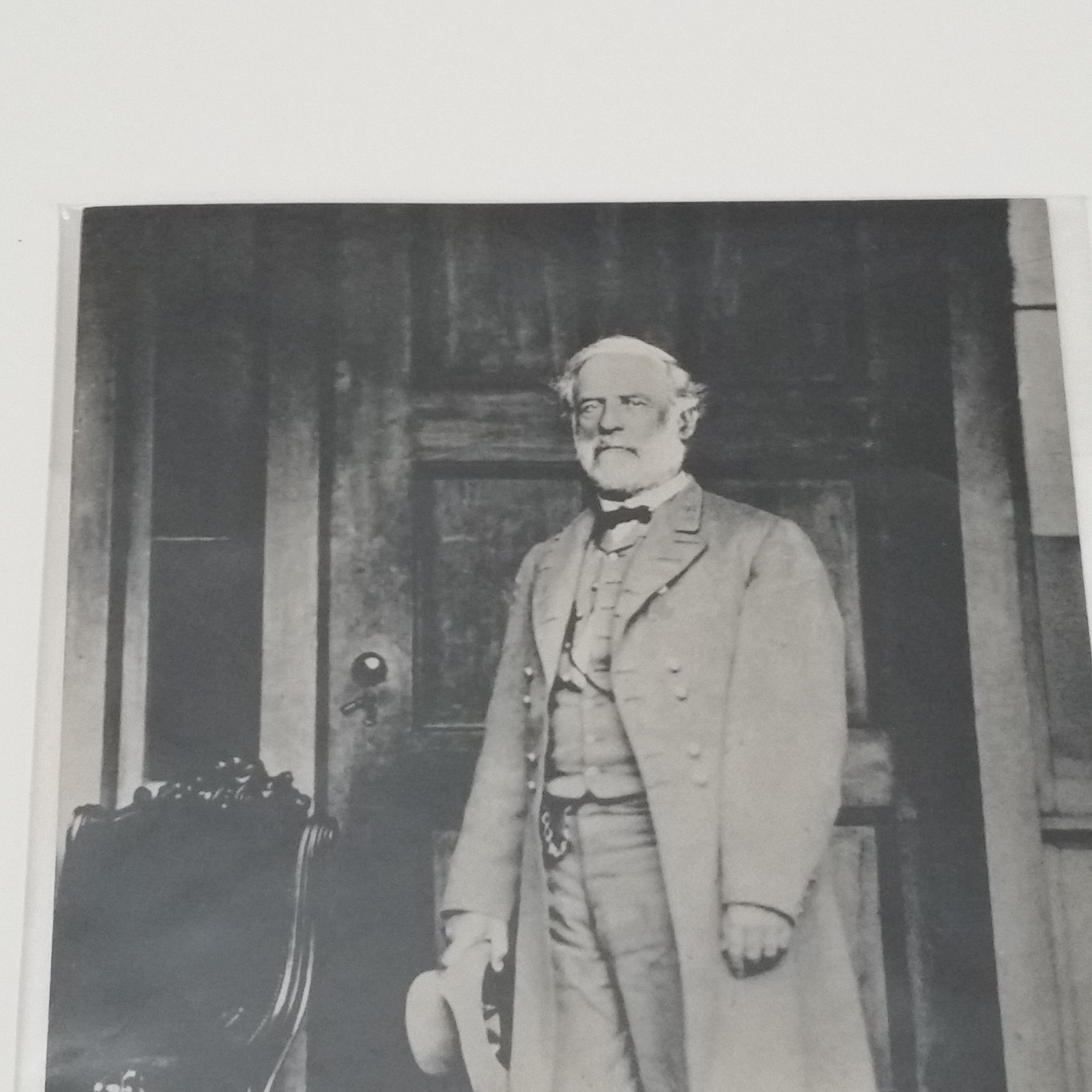 Vintage Large Robert E. Lee Jumbo Post Card  Curteichrom Curteich - 9 X 6.5 Inch