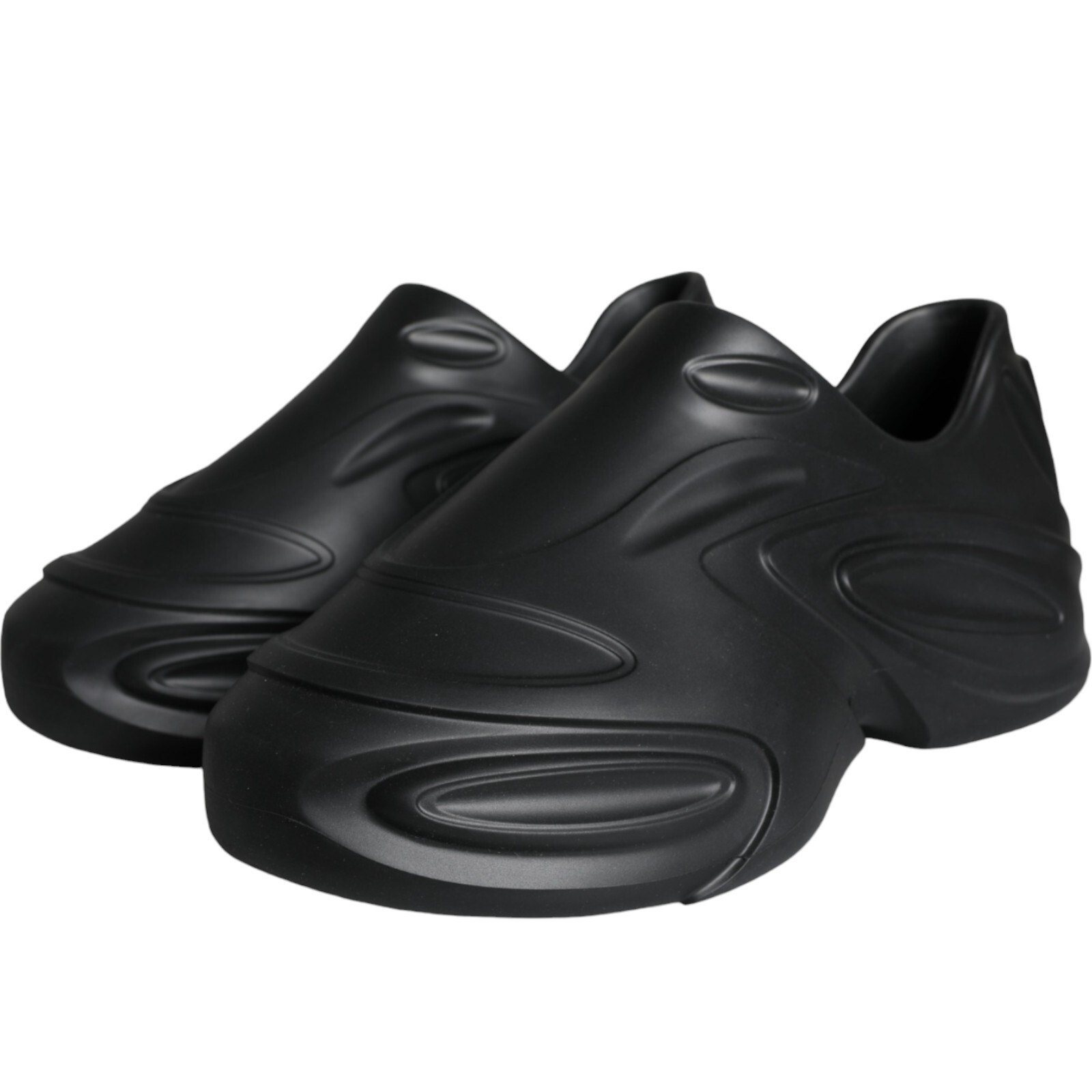 Pre-owned Dolce & Gabbana Shoes Men Black Foiled Rubber Toy Low Top Sneakers Eu44 / Us11
