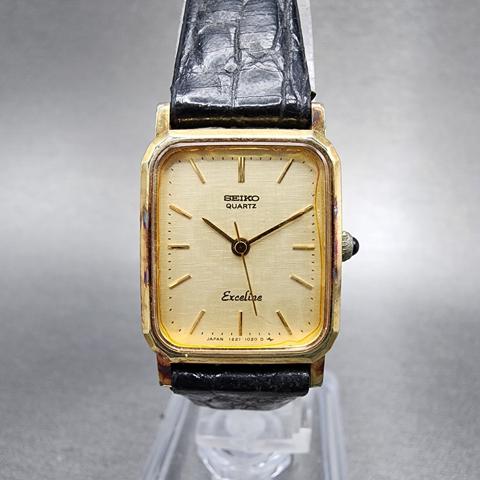 Seiko Exceline ゴールド スクエア時計 10K Seiko Exceline ゴールド