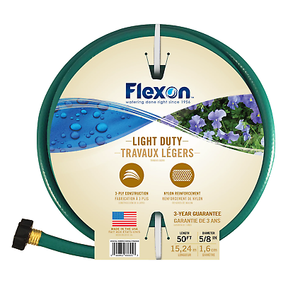 Flexon 25 ft. 5/8 in. Light Duty Lawn & Garden Hose
