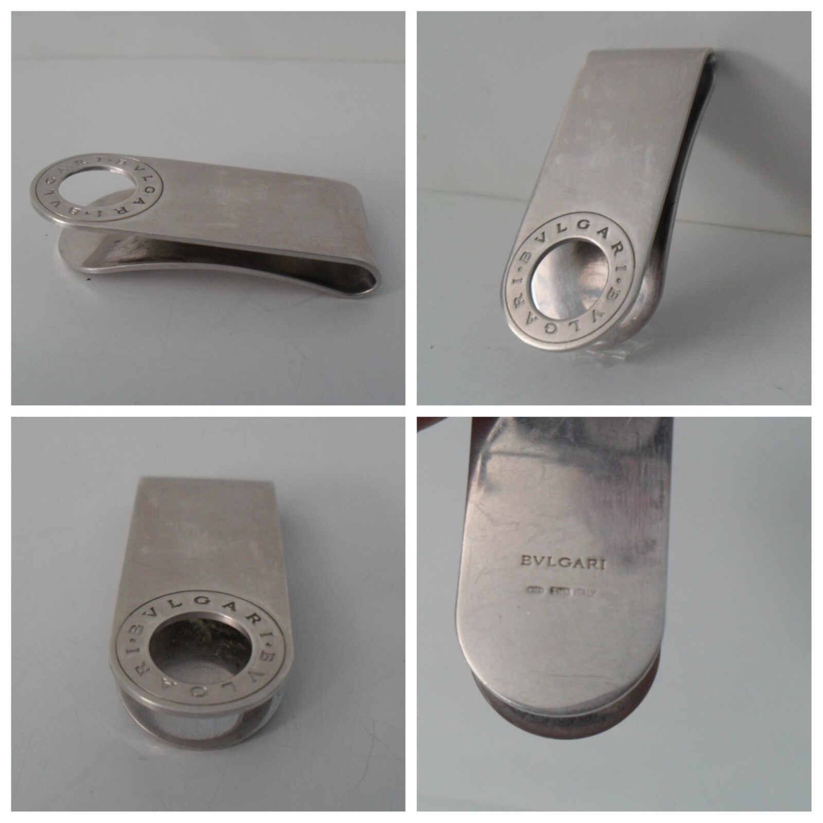 BVLGARI Money Clip - 925 Sterling Silver - Authentic BVLGARI