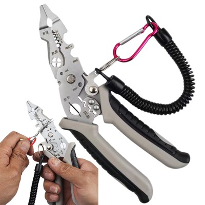 Rustproof Anti-Slip Multifunctional Wire Strippers Tool With High Hardness Cord 